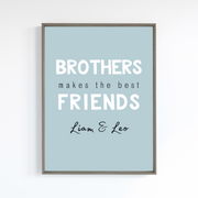 Custom Brotherhood Poster -  Digital Wall Art Download for Kids