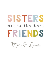 Personalised Sister Print- Digital Wall Art Download for Kids