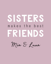 Personalised Sister Print- Digital Wall Art Download for Kids