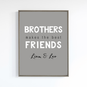 Custom Brotherhood Poster -  Digital Wall Art Download for Kids