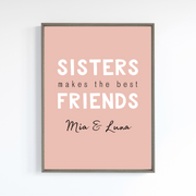 Personalised Sister Print- Digital Wall Art Download for Kids