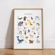 Mindful Animal ABC Poster - Digital Wall Art Download