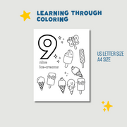 Preschooler Numbers Coloring Sheets - 11 Pages of Fun and Learning for Kids | Printable Activity