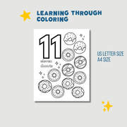 Preschooler Numbers Coloring Sheets - 11 Pages of Fun and Learning for Kids | Printable Activity