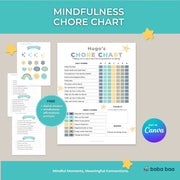 Kids Mindfulness Chore Chart Template