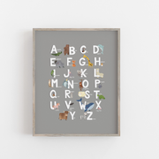 Animal ABC Poster- Digital Wall Art Download for Kids