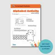 Alphabet Activity Sheets - 26 Pages of Printable Educational Fun for Kids