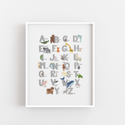 Animal ABC Poster- Digital Wall Art Download for Kids