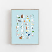 Animal ABC Poster- Digital Wall Art Download for Kids