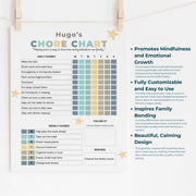 Kids Mindfulness Chore Chart Template