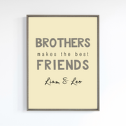 Custom Brotherhood Poster -  Digital Wall Art Download for Kids