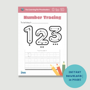 Number Tracing Worksheet!  11 Pages to Help Kids Learn to Write and Count!