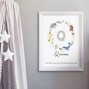 Custom Name Poster - Digital Wall Art Download for Kids